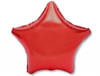 FM Шар Фольга 18" Звезда красная (RED)