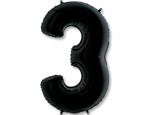 Ч Фигура Цифра 3 черный