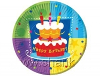 Тарелки 18 см Торт / 6 шт.