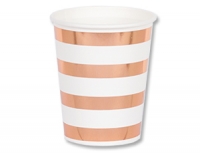 Стаканы 250мл Золото розовое / 6 шт. 