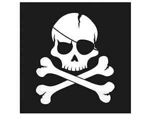 Салфетки Череп 33*33 / 20 шт