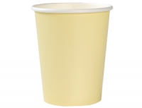 Стакан однотонный желтый/ 6 шт.