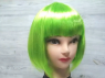 Парик "Каре" прямой волос /зелёный