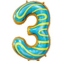 Фигура Цифра  3 ПОНЧИК 34"/86 см