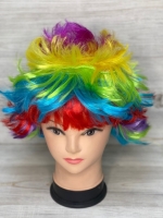 Парик короткий радужный 