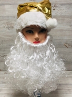 Борода короткая с усами  "Санта Клауса"