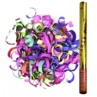 Пневмохлопушка в мет. тубе 60 см (в золотой тубе)