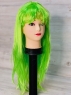 Парик прямой волос /зелёный