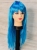 Парик прямой волос /голубой