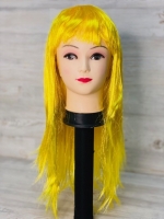 Парик прямой волос /жёлтый