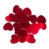 Конфетти СЕРДЦА красные 17гр.