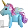 A  Ходяч.фигура AIR Единорог с крыльями голубой 