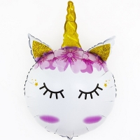 FM Фигура Голова Единорога сказочного 32"/81см