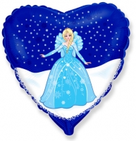 FM Сердце Снежная королева 18"/45см