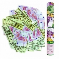 Пневмохлопушка в мет. тубе, ДЕНЕЖНЫЙ ВЗРЫВ, 40см