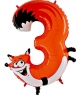 Фигура 36" Цифра 3 Лиса