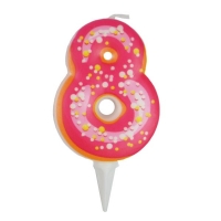 Свеча Цифра 8 ПОНЧИК