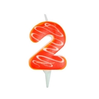 Свеча Цифра 2 ПОНЧИК
