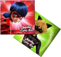 Салфетки Леди Баг 33*33 / 12 шт