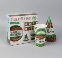 Набор С ДР Майнкрафт Пиксели (сервировка\акс) 