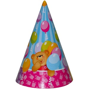 Колпак С ДР Медвежонок /10 шт.