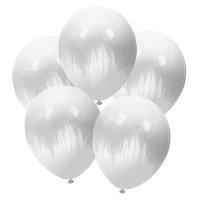 Воздушный Шар (12''/30 см) Браш белый