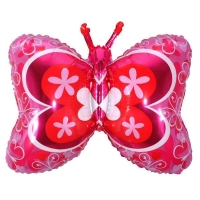 FM Фигура Бабочка розовая  59х89см 