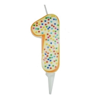 Свеча Цифра 1 ПОНЧИК