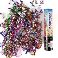 Пневмохлопушка 20см  Серпантин фольгированный