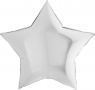 FM Шар-Фольга  Звезда белая 30"/76см