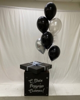 Коробка с шарами "Сюрприз"чёрная №16