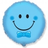 Круг 18" Смайл голубой 18"/45см
